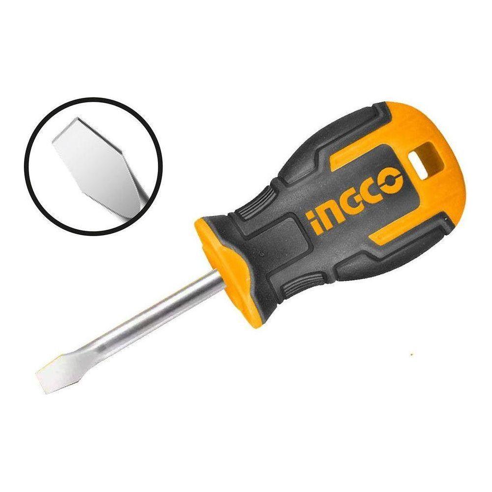 Ingco HS686038 Flat Stubby Screwdriver (Slotted) - KHM Megatools Corp. Ingco HS686038 Flat Stubby Screwdriver (Slotted) - KHM Megatools Corp.